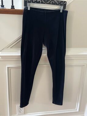 Jones New York Sport Black Velour Stretch leggings